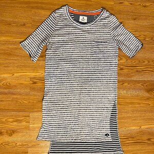 Sperry women's juniors petites size small striped long top shirt pajama